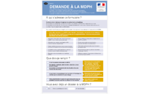 Formulaire MDPH Demande Renouvellement Prestations Cerfa N°15692 01