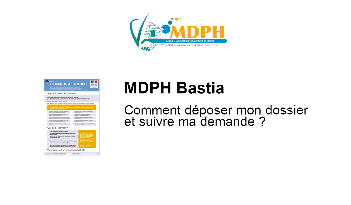 MDPH Bastia Mon dossier Formulaire à remplir