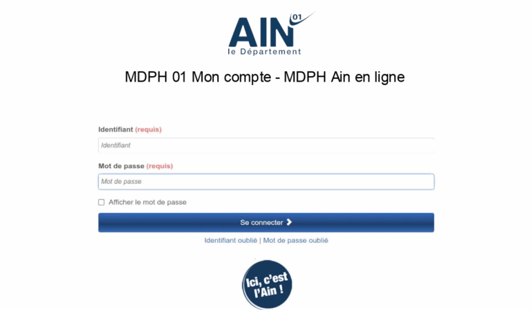 mdph de l'ain mon compte
