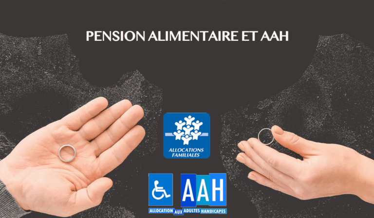 aah et pension alimentaire divorce