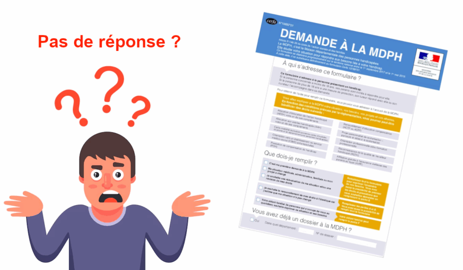 mdph pas de réponse demande